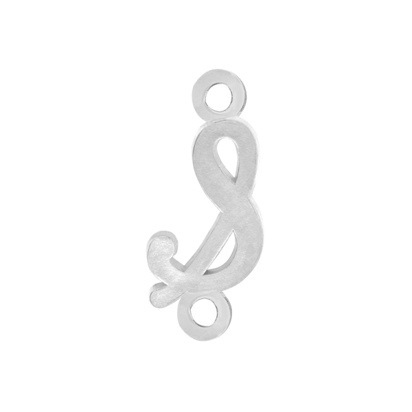 Script Initials with 2 Jump Rings (7 mm)
