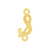 Script Initials with 2 Jump Rings (7 mm)