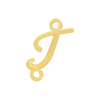 Script Initials with 2 Jump Rings (7 mm)