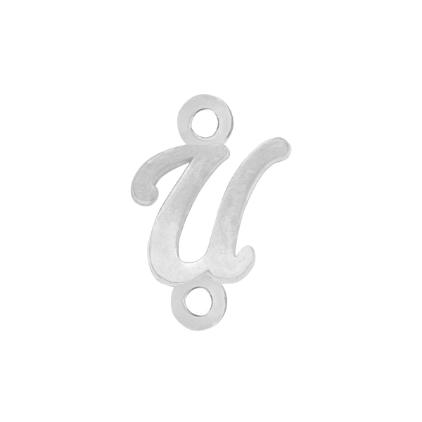 Script Initials with 2 Jump Rings (7 mm)