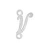 Script Initials with 2 Jump Rings (7 mm)