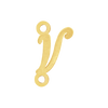 Script Initials with 2 Jump Rings (7 mm)