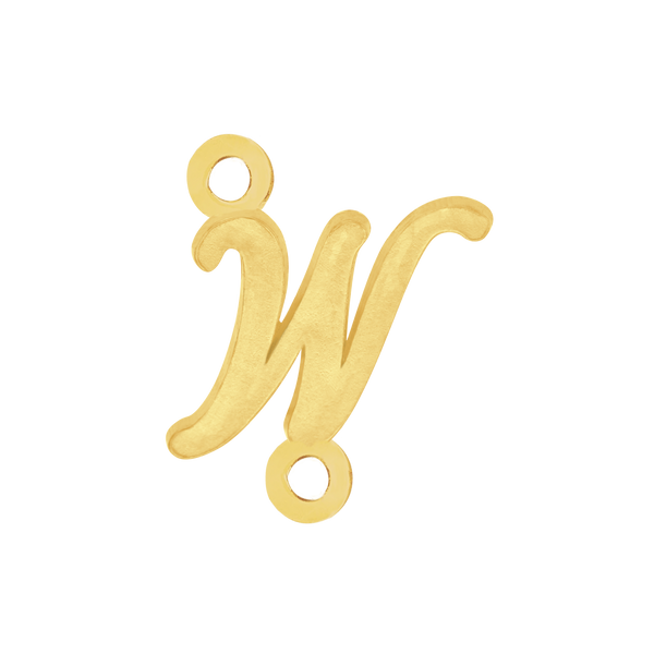 Script Initials with 2 Jump Rings (7 mm)
