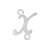 Script Initials with 2 Jump Rings (7 mm)