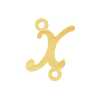 Script Initials with 2 Jump Rings (7 mm)