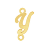 Script Initials with 2 Jump Rings (7 mm)