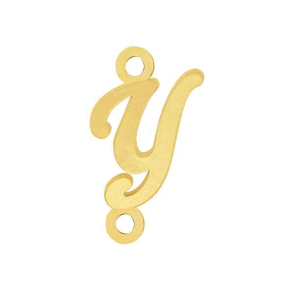 Script Initials with 2 Jump Rings (7 mm)