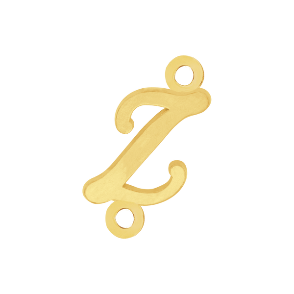 Script Initials with 2 Jump Rings (7 mm)