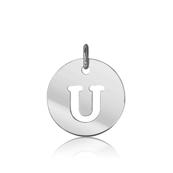 Uppercase Disc Cut Out (12mm) (100% Polished with Bail)