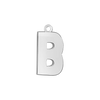 Block Initial Pendant with 1 Ring in 14K Gold (15.00 mm)