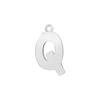 Block Initial Pendant with 1 Ring in 14K Gold (15.00 mm)