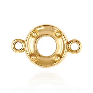 Round Illusion Bezel with Rings in 14K Gold (1.30 mm - 4.00 mm)