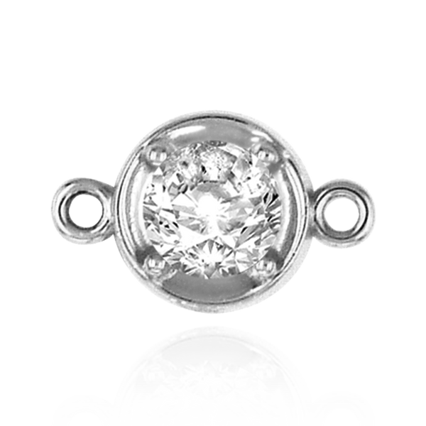 Round Illusion Bezel with Rings in Sterling Silver (1.30 mm - 4.00 mm)