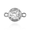 Round Illusion Bezel with Rings in Sterling Silver (1.30 mm - 4.00 mm)