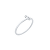 Script Initial Ring in Sterling Silver