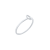 Script Initial Ring in Sterling Silver