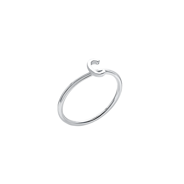 Initial Ring in Sterling Silver