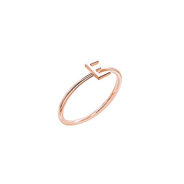 Initial Ring in 14K Gold