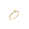 Initial Ring in 14K Gold