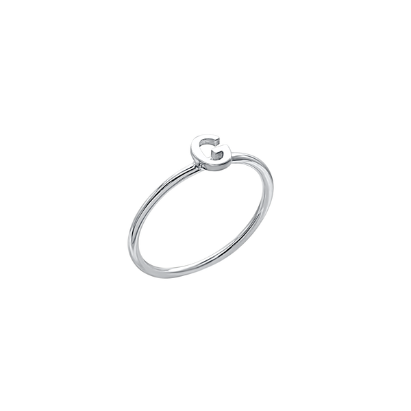 Initial Ring in Sterling Silver