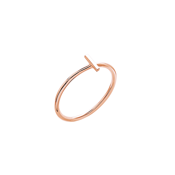 Initial Ring in 14K Gold