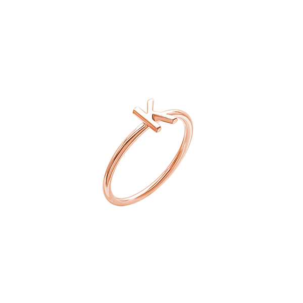 Initial Ring in 14K Gold