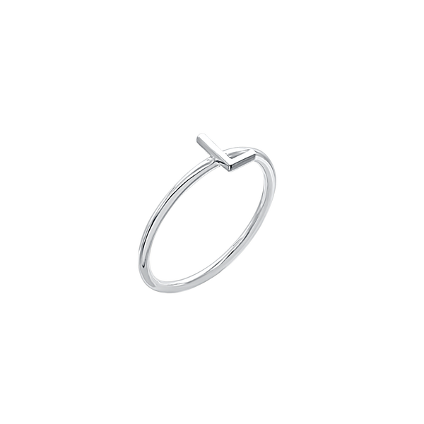 Initial Ring in 14K Gold