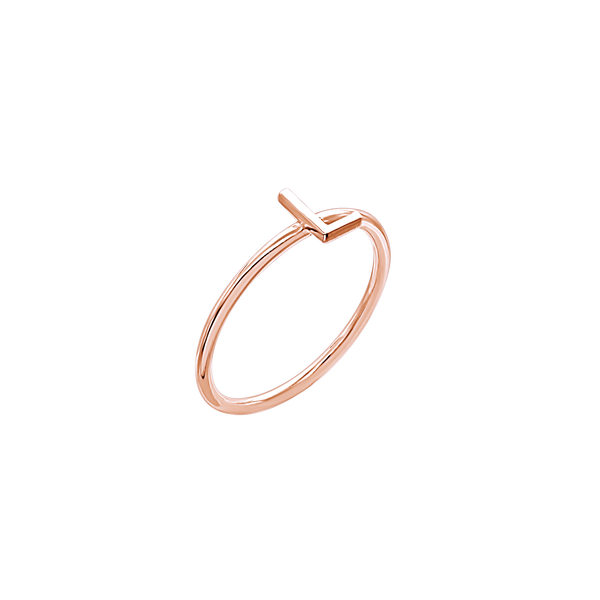 Initial Ring in 14K Gold