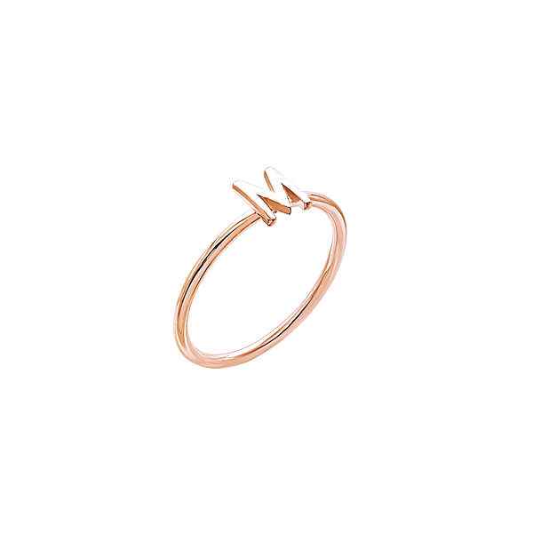 Initial Ring in 14K Gold