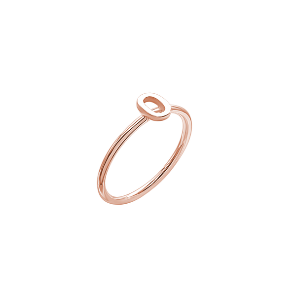 Initial Ring in 14K Gold