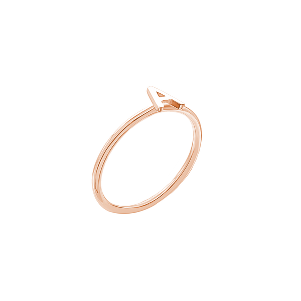 Initial Ring in 14K Gold