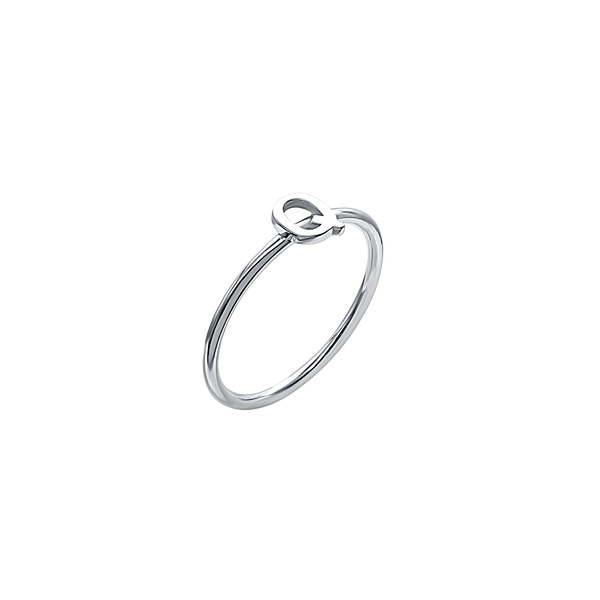 Initial Ring in Sterling Silver