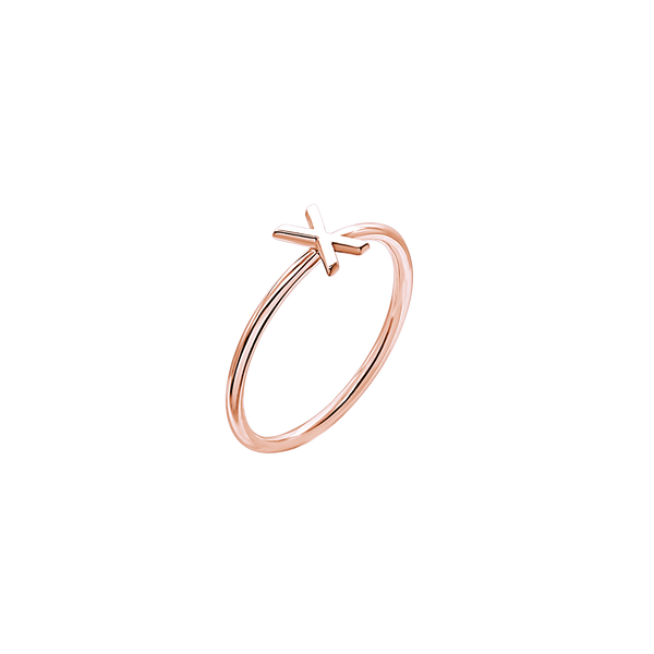 Initial Ring in 14K Gold