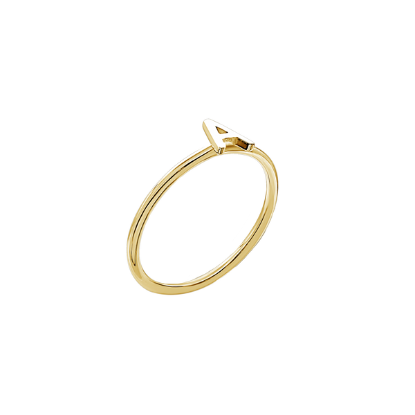 Initial Ring in 14K Gold