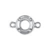 Round Illusion Bezel with Rings in Sterling Silver (1.30 mm - 4.00 mm)