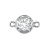 Round Illusion Bezel with Rings in Sterling Silver (1.30 mm - 4.00 mm)