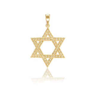 14K Gold Star of David Mounting (30 x 20 mm - 37 x 25 mm)