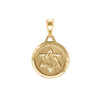 Sterling Silver Star of David Medallion (23 x 17 mm)