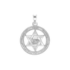 Sterling Silver Star of David Medallion (24 x 18 mm)