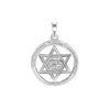 Sterling Silver Star of David Medallion (29 x 22 mm)