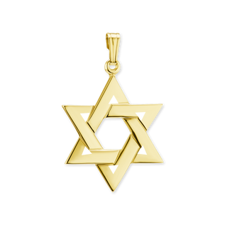 Sterling Silver Star of David Pendant (34 x 22 mm)