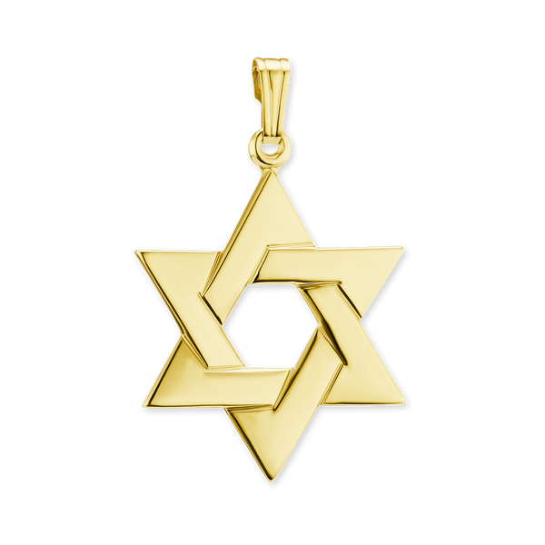 Sterling Silver Star of David Pendant (30 x 22 mm)