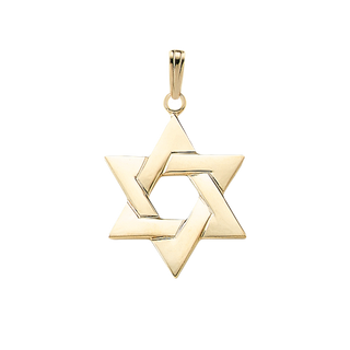 Sterling Silver Star of David Pendant (30 x 22 mm)