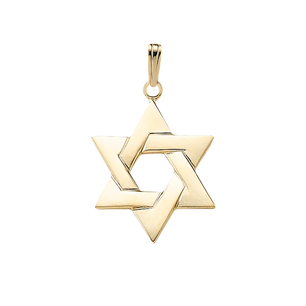 Sterling Silver Star of David Pendant (30 x 22 mm)