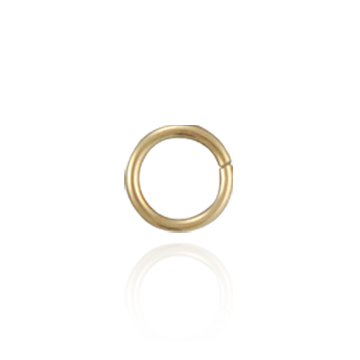 9ct Yellow Gold Heavy Jump Rings – Open O Rings – 3mm To 8mm Sizes – UK Made