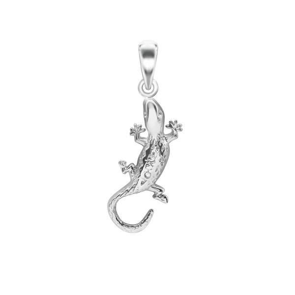 Gekko Charm in Sterling Silver (28 x 8mm)