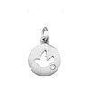 Sterling Silver Dove Pendants and Necklaces (17 x 11 mm)