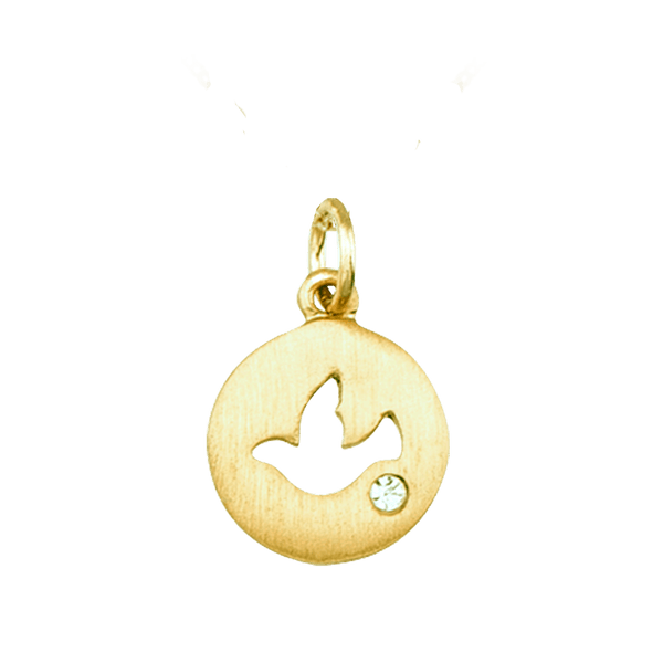 Sterling Silver Dove Pendants and Necklaces (17 x 11 mm)