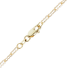 Finished Flat Krinkle Anklet in 14K Yellow Gold (1.50 mm)