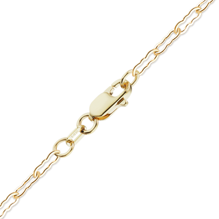 Finished Flat Krinkle Anklet in 14K Yellow Gold (1.50 mm)